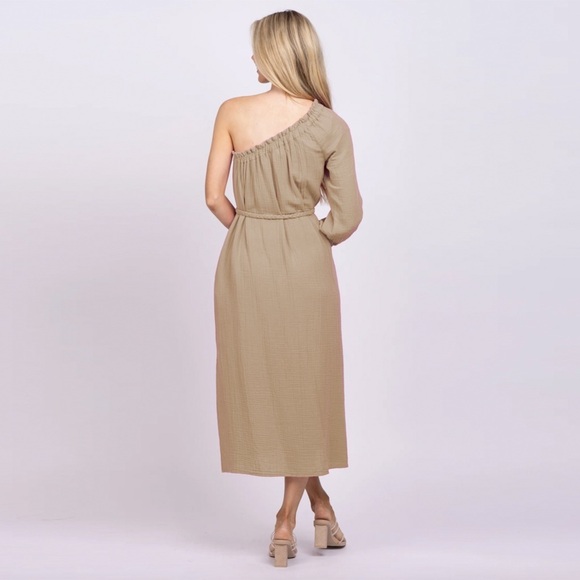 NWT - XiRENA - Aveline Cotton Tie-Waist Dress - Goldfield - Picture 2 of 11